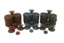Metallic Plastic Coins & Crowns Set (Cursed Court)