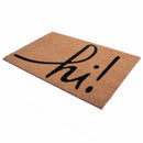 Natural Coir Doormat with Non-Slip Backing - 28 x 18 - Outdoor / Indoor - Natural