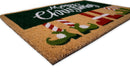 Merry Christmas Non-Slip 28 in. x 18 in. Front Door Mat Indoor and Outdoor Doormat