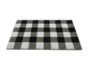 Classic Black and White Checkered 28 in. x 18 in. Indoor and Outdoor Doormat