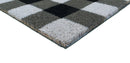 Classic Black and White Checkered 28 in. x 18 in. Indoor and Outdoor Doormat