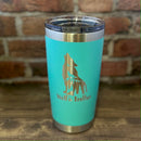Wolf's Brother Laser Engraved Powder Coated 20oz Double Walled Insulated Tumbler - Outlander Inspiration