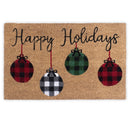 Holiday Collection 28 in. x 18 in. Coir Outdoor Doormat Natural Coir Mat