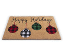 Holiday Collection 28 in. x 18 in. Coir Outdoor Doormat Natural Coir Mat