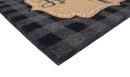 Happy Place Non Slip 28 in. x 18 in. Indoor and Outdoor Coir Mat