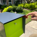 Retrobox-2.0 in TEXTURED GRAY METALLIC - Modern Mailbox