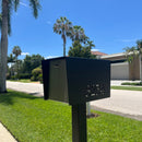 Uptown Box-2.0 in TEXTURED MATT JET BLACK - Modern Mailbox