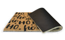 Ho ho ho Natural Coir Doormat 28 in. x 18 in. Non Slip Outdoor and Indoor