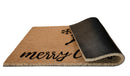 Natural Coir Doormat 28 in. x 18 in. Indoor and Outdoor Coir Mat Decoration