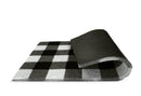 Classic Black and White Checkered 28 in. x 18 in. Indoor and Outdoor Doormat