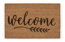Welcome Non-Slip Rubber Back 28'' x 18'' Indoor and Outdoor Doormat