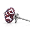 Brown Leaves 1-31/50 in. White & Brown Cabinet Knob (Pack of 10)