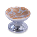 Mascot Hardware Rosette 1-1/2 in. Orange Cupped Drawer Cabinet Knob