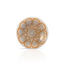 Mascot Hardware Square Grid 1-4/7 in. Orange Cupped Drawer Cabinet Knob
