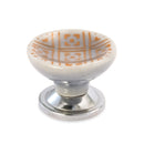 Mascot Hardware Haver Square 1-4/7 in. Orange Cupped Drawer Cabinet Knob - Pack of 1