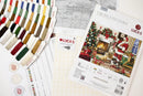 Santa Interior Christmas Fireside Counted Cross Stitch Kit by Luca-S BU5100L