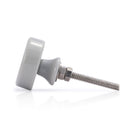 Mascot Hardware Buttoned 1-11/50 in. (31mm) Grey Drawer Cabinet Knob