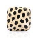 Mascot Hardware Stone Pattern Flat 1-3/8 in. (35mm) Black & Yellow Resin Drawer Cabinet Knob