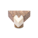 Mascot Hardware Aurora 1-8/9 in. Triangle Wood & White Drawer Cabinet Knob