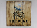 The Duke wall art box.