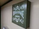 "Welcome Friends" Gun Concealment Wall Art Box