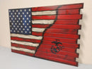 Deluxe 3 Compartment Gun Concealment Case (Hybrid American Flag Designs)