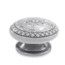 Mascot Hardware Antique Flower 1-1/2 in. Grey Cabinet Knob (Pack of 10)