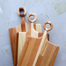 Serving Boards with Hand-Carved Handle