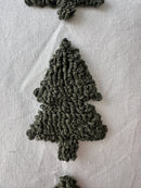 Tufted Christmas Tree Pillow Cover