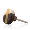 Mascot Hardware Fusion 1-1/2 in. Brass Bar & Marble Effect Cabinet Knob (Pack of 10)