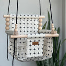 Indoor High Back Baby & Toddler Swing- Swiss Cross