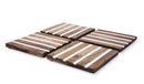 Mascot Hardware Beautiful Square Diagonal Wood Coaster (Set of 4)