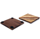 Mascot Hardware Checkered Diagonal  Wooden Coasters Set of 4