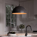 Dome Oxidized Copper Pendant Light