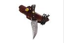 Damascus Steel Skinner Knife, Rosewood Grip BY TITAN TD-178