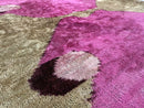 Mirrored Magenta Velvet Pillow – 16x16” | Handmade Silk Luxe