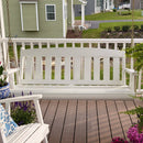 Amish Casual 4 Foot Semi-Solid White Mission Porch Swing