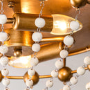 3-Light Golden Bohemian LED Modern Flush Mount Lighting