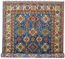 Hand-Knotted Afghani Kazak Wool Rug – 6’7″  x  9’9″