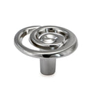 Swirl 1-3/8 in. Satin Nickel Round Cabinet Knob (10-Pack)
