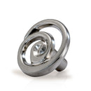 Swirl 1-3/8 in. Satin Nickel Round Cabinet Knob (10-Pack)