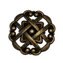 Weave 1-1/2 in. Antique Brass Round Cabinet Knob (10-Pack)