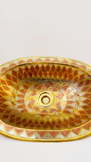 Oval Sink - Unlacquered Brass Oval Drop-In Sink