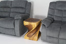Haussmann Wood Big Twist Coffee Table 16x16x20 in Height Oak Oil