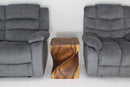 Haussmann Wood Big Twist Coffee Table 16x16x20 in Height Walnut Oil