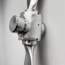 2-Bladed McCauley Brushed Aluminum Airplane Propeller Wall Display