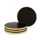 Mascot Hardware Beautiful Round Hammered Polished Coaster (Set of 4)
