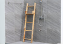 Haussmann Teak Teak Towel Ladder 18 x 64 in Height Adj Shelf Teak Oil