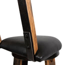 160 PROOF Bar Stool with Swivel Vinyl Seat