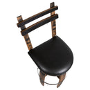 160 PROOF Bar Stool with Swivel Vinyl Seat